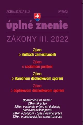 Kniha: Aktualizácia III/3 2022 – Sociálne poistenie a dôchodkové sporenie