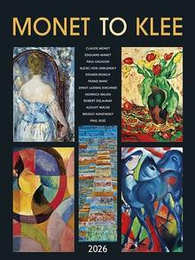 Kalendár nástenný: Monet to Klee 2026 - nástěnný kalendář