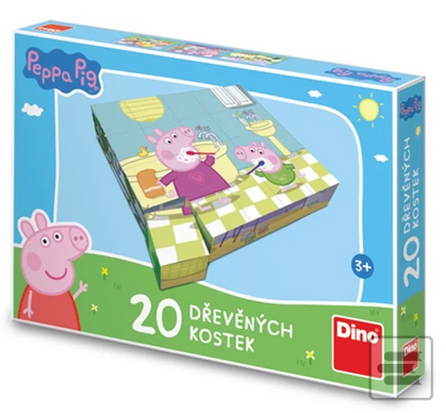 Dřevěné kostky Peppa Pig…