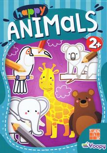 Kniha: Happy Animals omaľovanka - 2. vydanie
