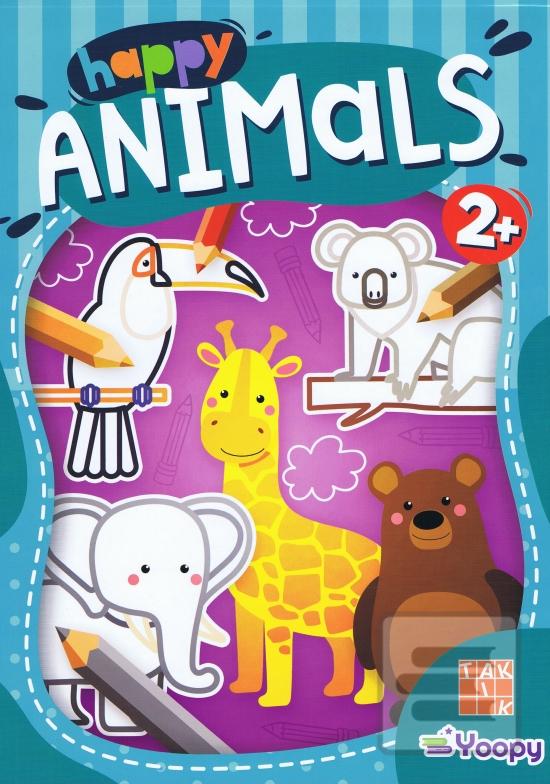 Kniha: Happy Animals omaľovanka - 2. vydanie