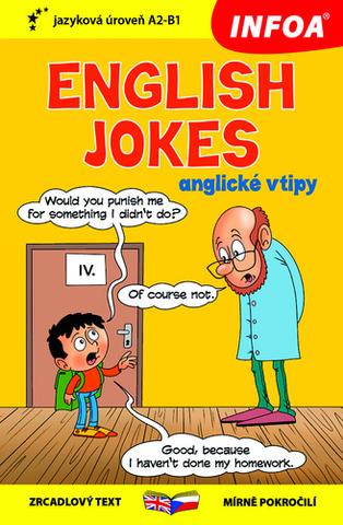 Kniha: English jokes/anglické vtipy - zrcadlový text mírně pokročilí