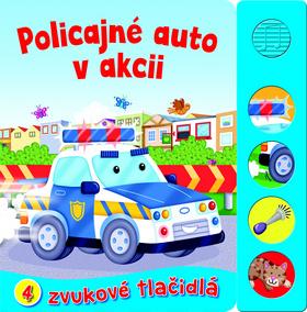 Kniha: Policajné auto v akcii - 4 zvukové tlačidlá