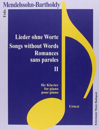Kniha: Mendelssohn Bartholdy Lieder ohne Worte II