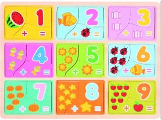 Puzzle : Dřevěné puzzle Počítání