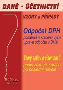 Kniha: Daně, účetnictví, vzory a případy 9-10/2025