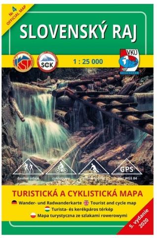 Skladaná mapa: Slovenský raj 1 : 25 000 - Turistická a cyklistická mapa