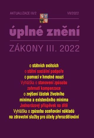 Kniha: Aktualizace 2022 III/2 – o státní sociální podpoře - 1. vydanie
