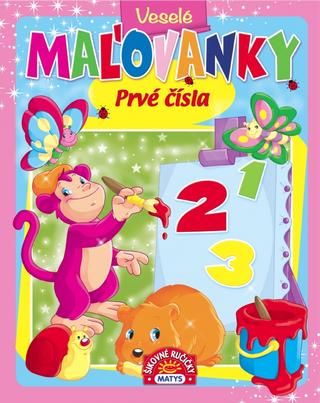 Kniha: Veselé maľovanky - Prvé čísla - Šikovné ručičky - 1. vydanie - Zuzana Jánošíková