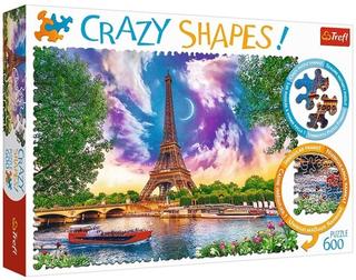 Puzzle: Crazy Shapes puzzle Obloha nad Paříží 600 dílků - 600 dílků