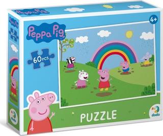 Puzzle: Puzzle Prasátko Peppa Duhové radovánky - 60 dílků