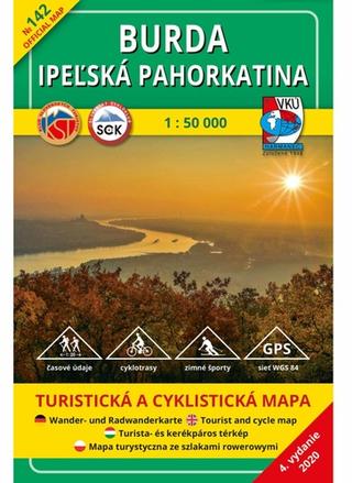 Skladaná mapa: Burda Ipeľská pahorkatina 1:50 000 - 142 Turistická mapa