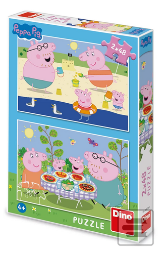 Puzzle 2x48 Peppa Pig Na…