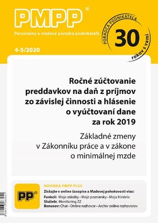 Kniha : PMPP 4-5/2020 Ročné zúčtovanie preddavkov na daň z príjmov zo závislej činnosti a hlásenie o vyúčtov