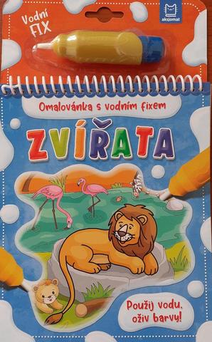 Kniha: Zvířata - Omalovánka s vodním fixem - Použij vodu, oživ barvy! - 1. vydanie - Barbara Wierzchowska