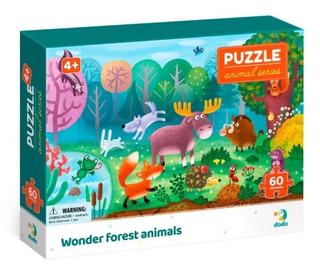 Puzzle: Puzzle Zvířata Podivuhodná lesní zvířata 60 dílků - 60 dílků