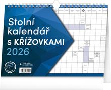 Kalendár stolný: Stolní kalendář s křížovkami 2026 - stolní kalendář