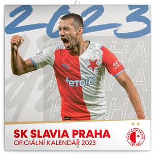 Kalendár nástenný: Poznámkový kalendář SK Slavia Praha 2023 - nástěnný kalendář