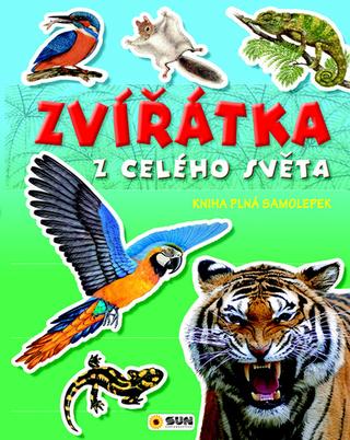 Kniha : Zvířátka z celého světa - Kniha plná samolepek