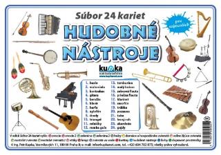 Doplnk. tovar: Súbor 24 kariet - hudobné nástroje - 1. vydanie - Petr Kupka