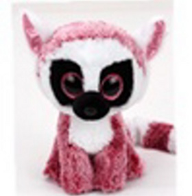 Hračka: Plyš očka střední růžový lemur