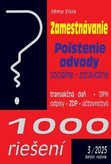 Kniha: 1000 riešení 3/2025 - Zamestnávanie, Odvody, Poistenie