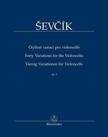 Kniha: Čtyřicet variací pro violoncello op. 3 - Otakar Ševčík; Tomáš Jamník