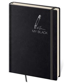 Doplnk. tovar: Zápisník My Black S linkovaný