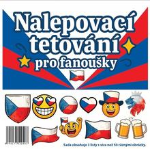 Doplnk. tovar: Nalepovací tetování pro fanoušky