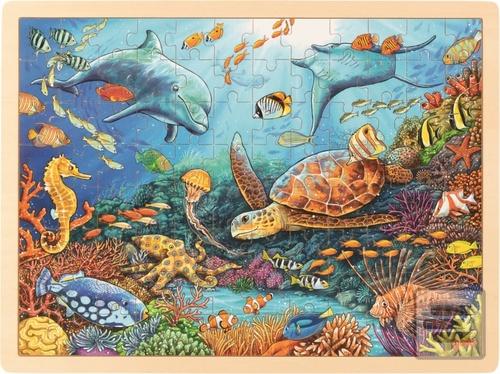 Dřevěné puzzle Velký bar…