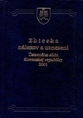 Kniha: Zbierka nálezov a uznesení ÚS SR 2001 - Ján Klučka