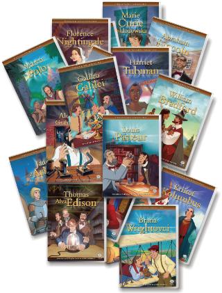 Kniha: Animované príbehy velikánov dejín - Celá séria (20xDVD)