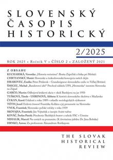 Kniha: Slovenský časopis historický 2/2025 - 1. vydanie - Kolektív autorov