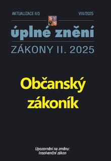 Kniha: Aktualizace II/3 2025 - Občanský zákoník
