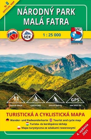 Kniha: Národný park Malá Fatra 1:25 000 - Turistická a cyklistická mapa - 4.vydanie