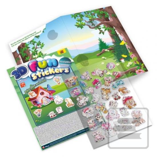 Kniha: Trblietavé 3D nálepky - Mláďatká - 1. vydanie