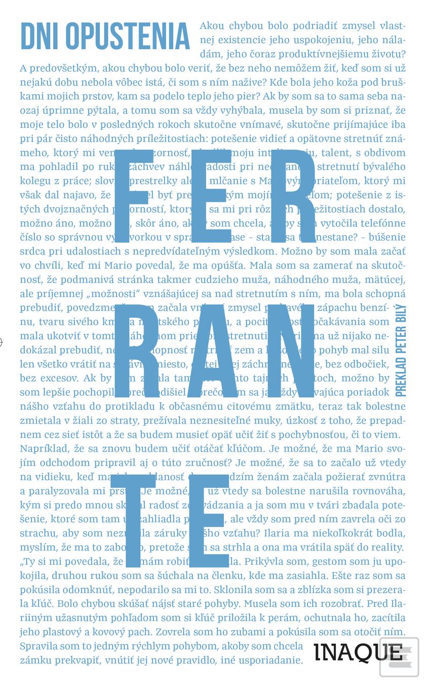 Kniha: Dni opustenia - Elena Ferrante