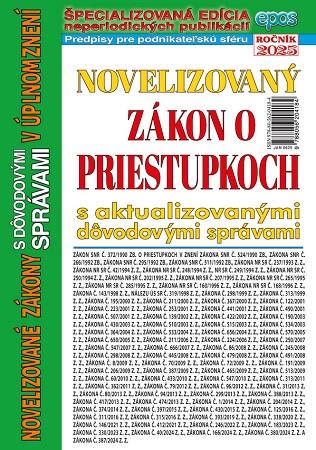 Kniha: Novelizovaný zákon o PRIESTUPKOCH s aktualizovanými dôvodovými správami (NZ 6/2025)