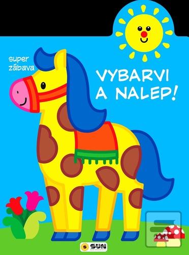 Vybarvi a nalep Koník