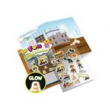 Kniha: Svietiace 3D nálepky - Stavebné stroje - 1. vydanie - Kolektív autorov