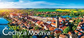 Kalendár stolný: Čechy a Morava 2024 - stolní kalendář