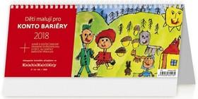 Kalendár stolný: Děti malují pro Konto Bariéry - stolní kalendář 2018