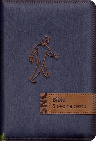 Kniha: Bible Slovo na cestu s poznámkami - modré džínové plátno