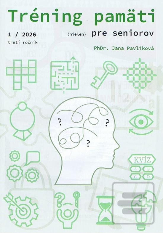Kniha: Tréning pamäti (nielen) pre seniorov 1/2026 - 1. vydanie - Jana Pavlíková
