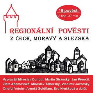 Kniha: Regionální pověsti z Čech, Moravy a Slezska - CDmp3 - autor neuvedený
