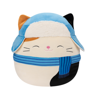 Hračka: Squishmallows Kočka s šálou a beranicí Cam