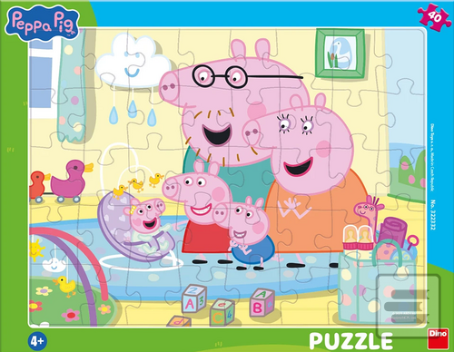 Puzzle: Puzzle 40 Peppa Pig Sourozenci deskové