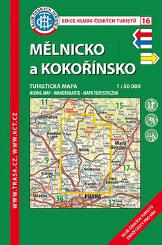 Skladaná mapa: KČT 16 Mělnicko a Kokořínsko