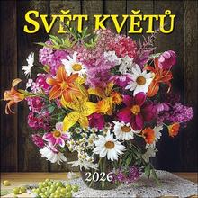 Kalendár nástenný: Svět květů 2026 - nástěnný kalendář