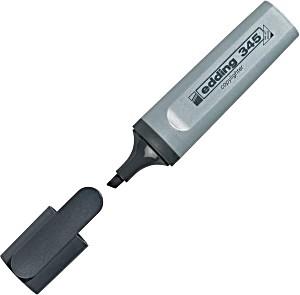 Kniha: Zvýrazňovač Edding 345 Copylighter klínový hrot 2-5 mm stříbrošedý